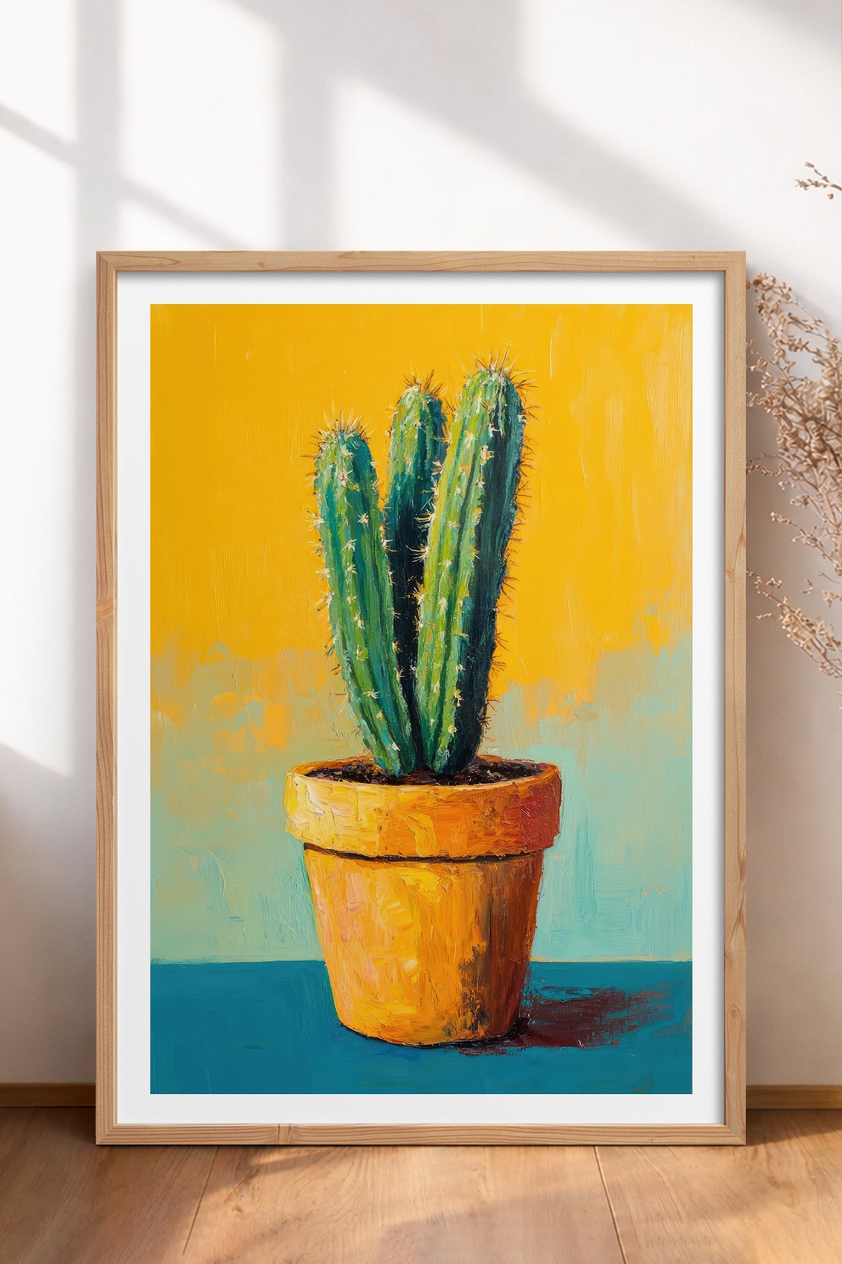 HOMEPACK Ahşap Çerçeveli Tablo Çerçeveli Poster Sanatsal Modern Duvar Dekoru TK-979