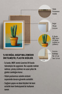 HOMEPACK Ahşap Çerçeveli Tablo Çerçeveli Poster Sanatsal Modern Duvar Dekoru TK-979