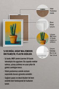 HOMEPACK Ahşap Çerçeveli Tablo Çerçeveli Poster Sanatsal Modern Duvar Dekoru TK-979