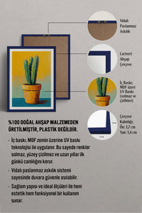 HOMEPACK Ahşap Çerçeveli Tablo Çerçeveli Poster Sanatsal Modern Duvar Dekoru TK-979