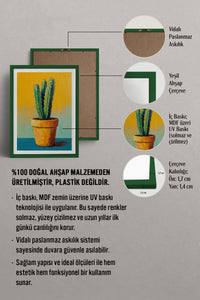 HOMEPACK Ahşap Çerçeveli Tablo Çerçeveli Poster Sanatsal Modern Duvar Dekoru TK-979