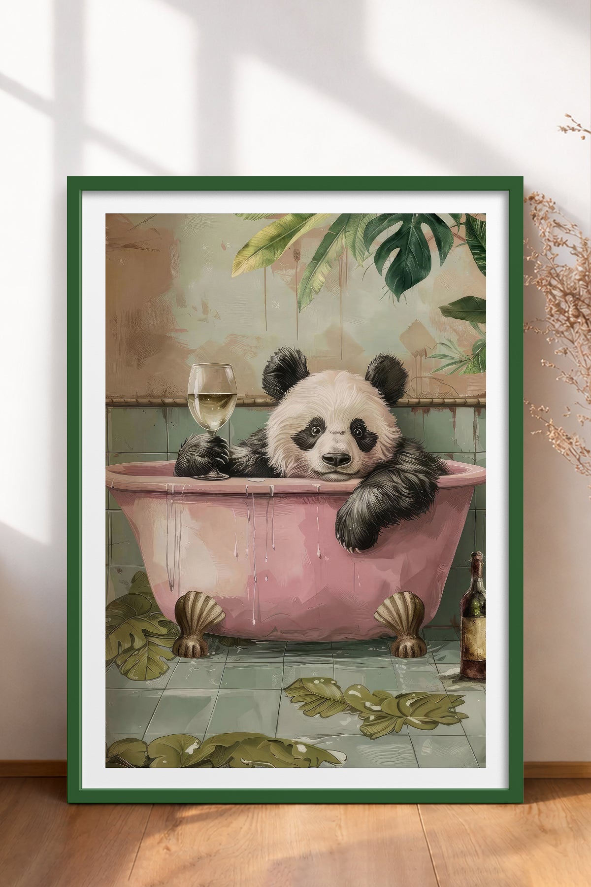 HOMEPACK Ahşap Çerçeveli Tablo Çerçeveli Poster Sanatsal Modern Duvar Dekoru TK-980