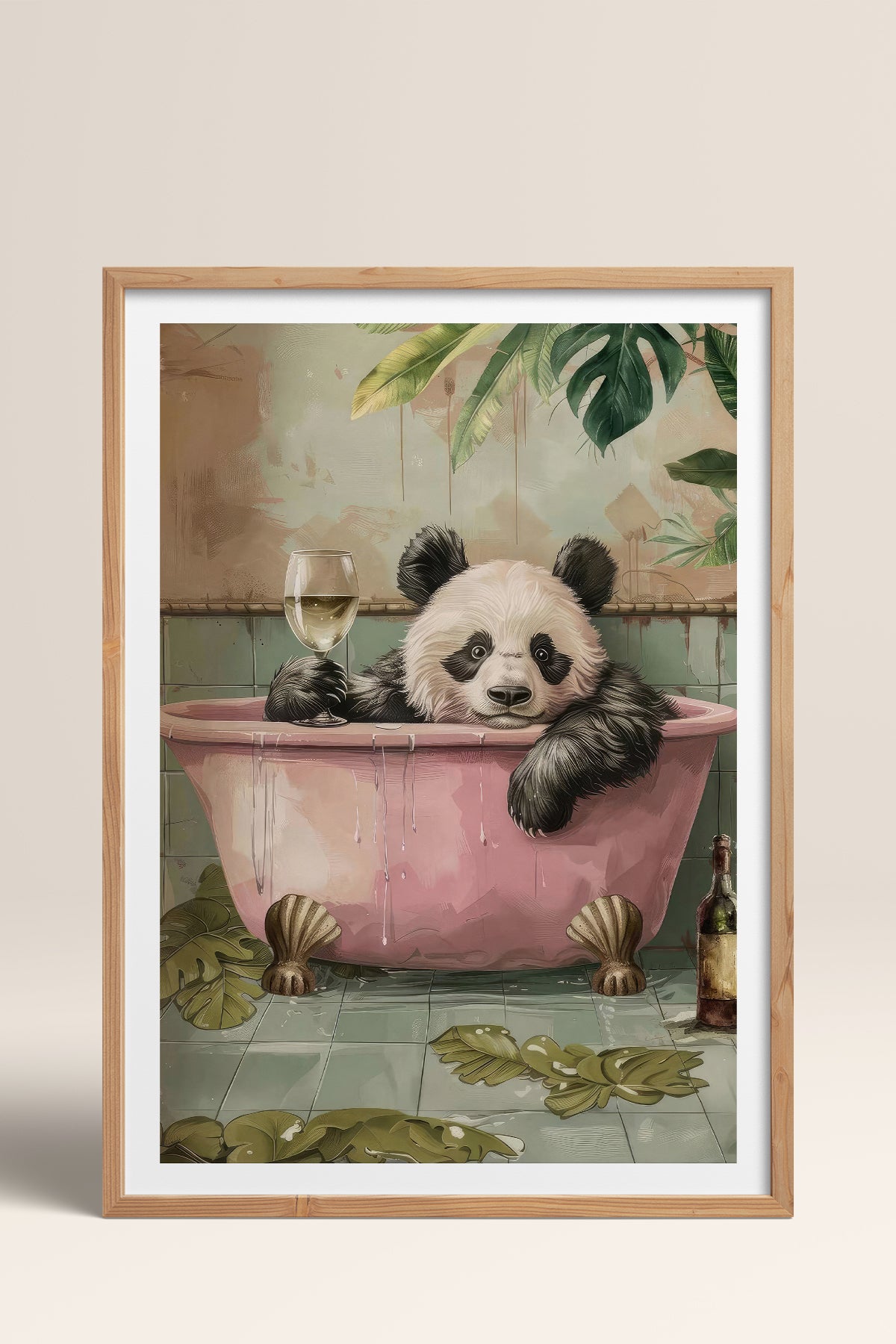 HOMEPACK Ahşap Çerçeveli Tablo Çerçeveli Poster Sanatsal Modern Duvar Dekoru TK-980