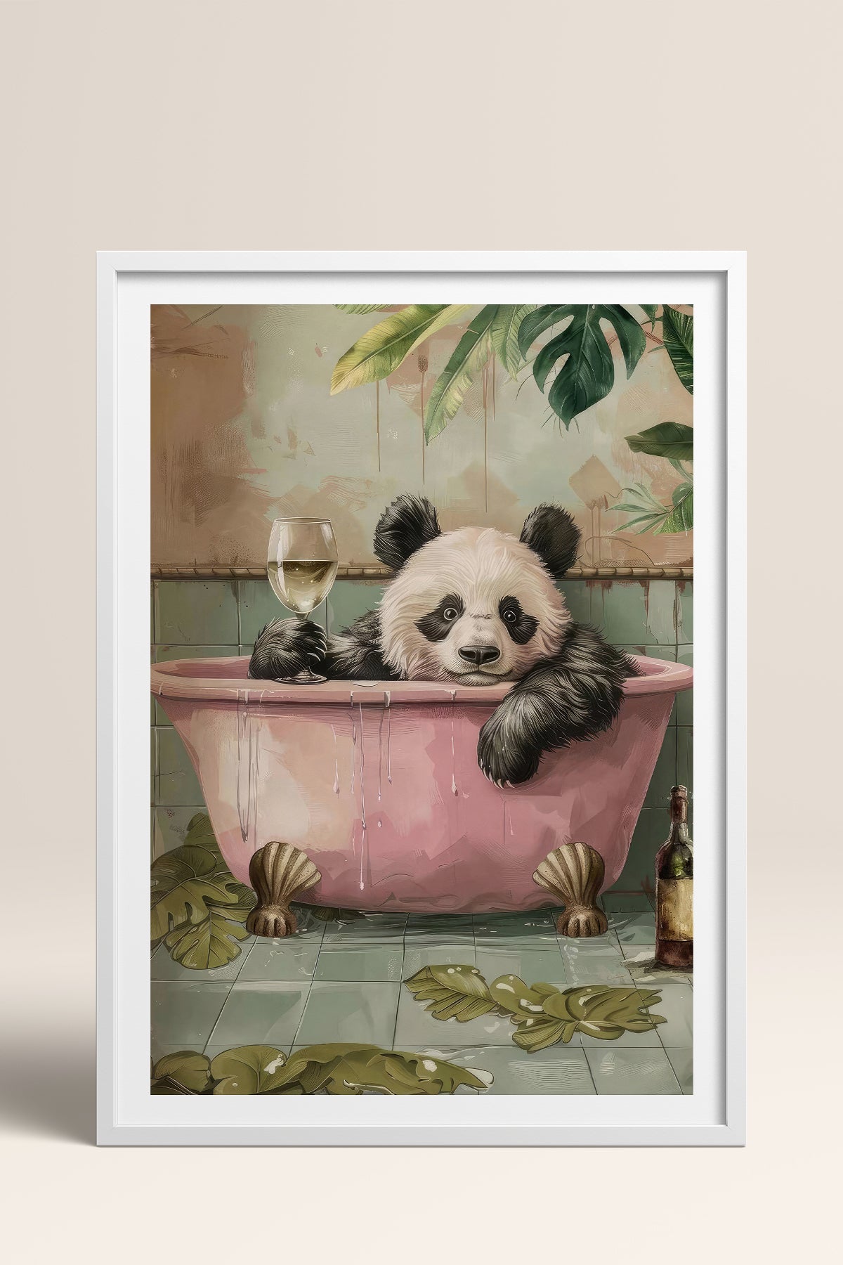 HOMEPACK Ahşap Çerçeveli Tablo Çerçeveli Poster Sanatsal Modern Duvar Dekoru TK-980