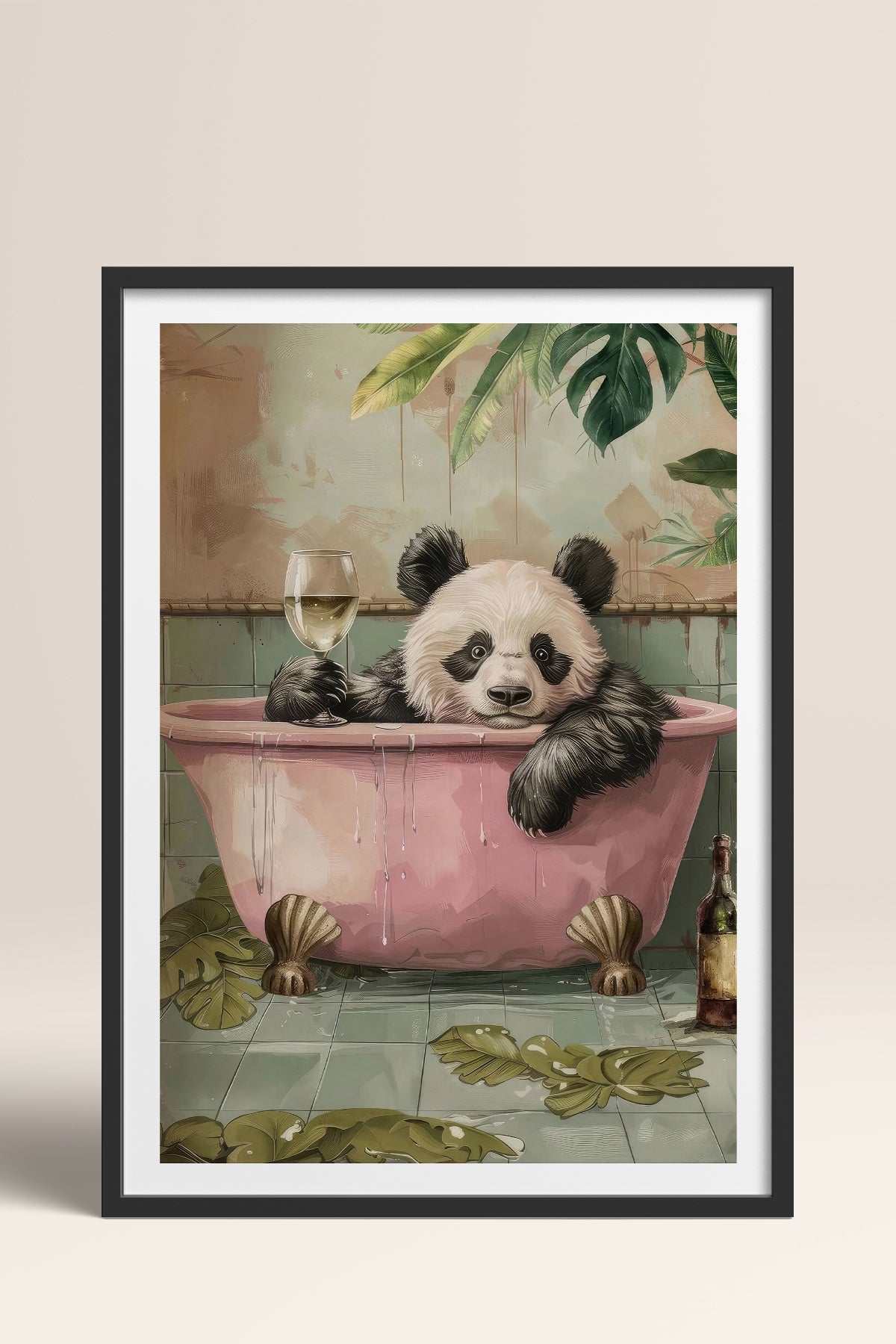 HOMEPACK Ahşap Çerçeveli Tablo Çerçeveli Poster Sanatsal Modern Duvar Dekoru TK-980