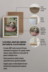 HOMEPACK Ahşap Çerçeveli Tablo Çerçeveli Poster Sanatsal Modern Duvar Dekoru TK-980
