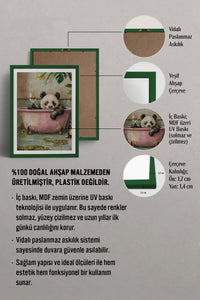 HOMEPACK Ahşap Çerçeveli Tablo Çerçeveli Poster Sanatsal Modern Duvar Dekoru TK-980