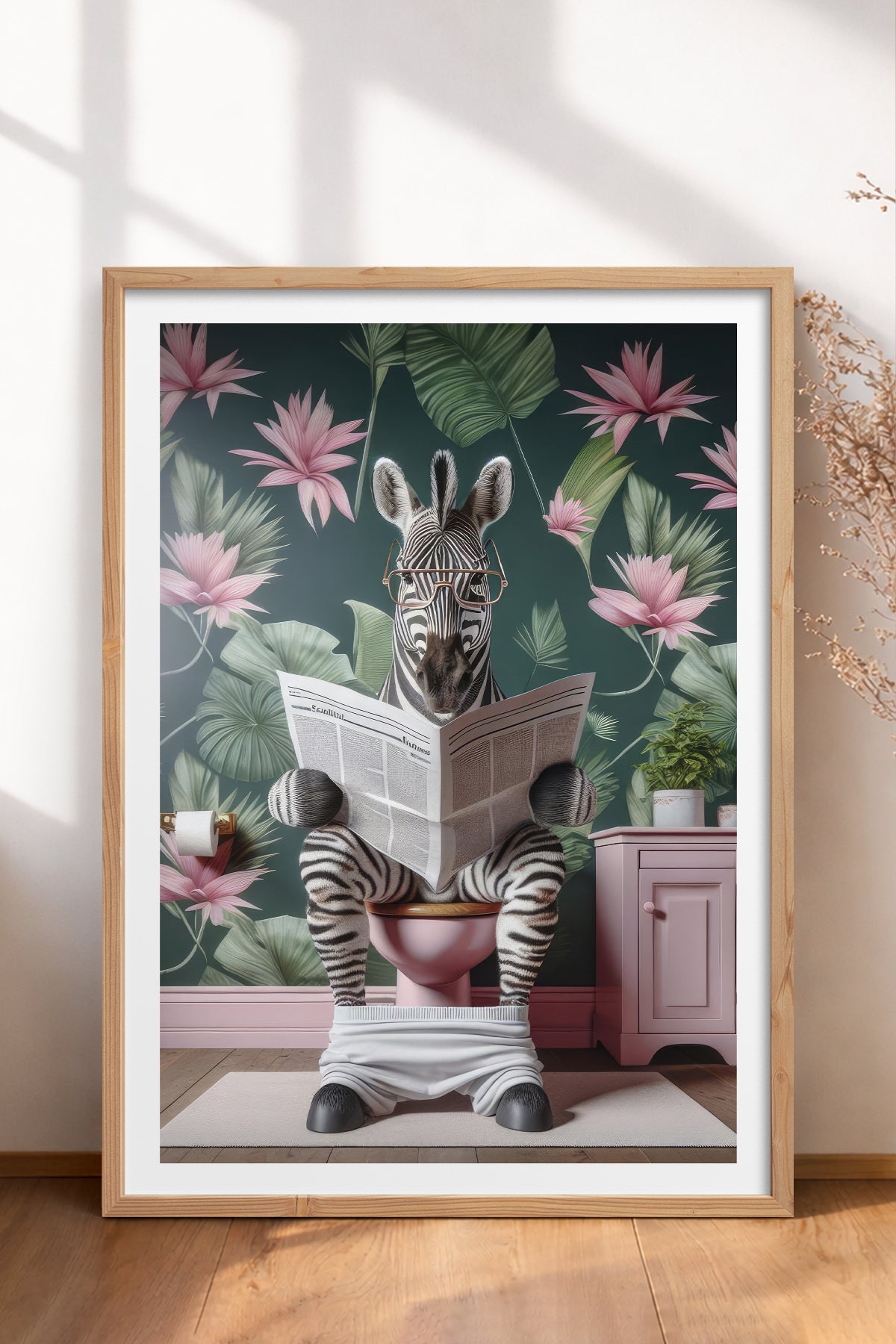 HOMEPACK Ahşap Çerçeveli Tablo Çerçeveli Poster Sanatsal Modern Duvar Dekoru TK-981