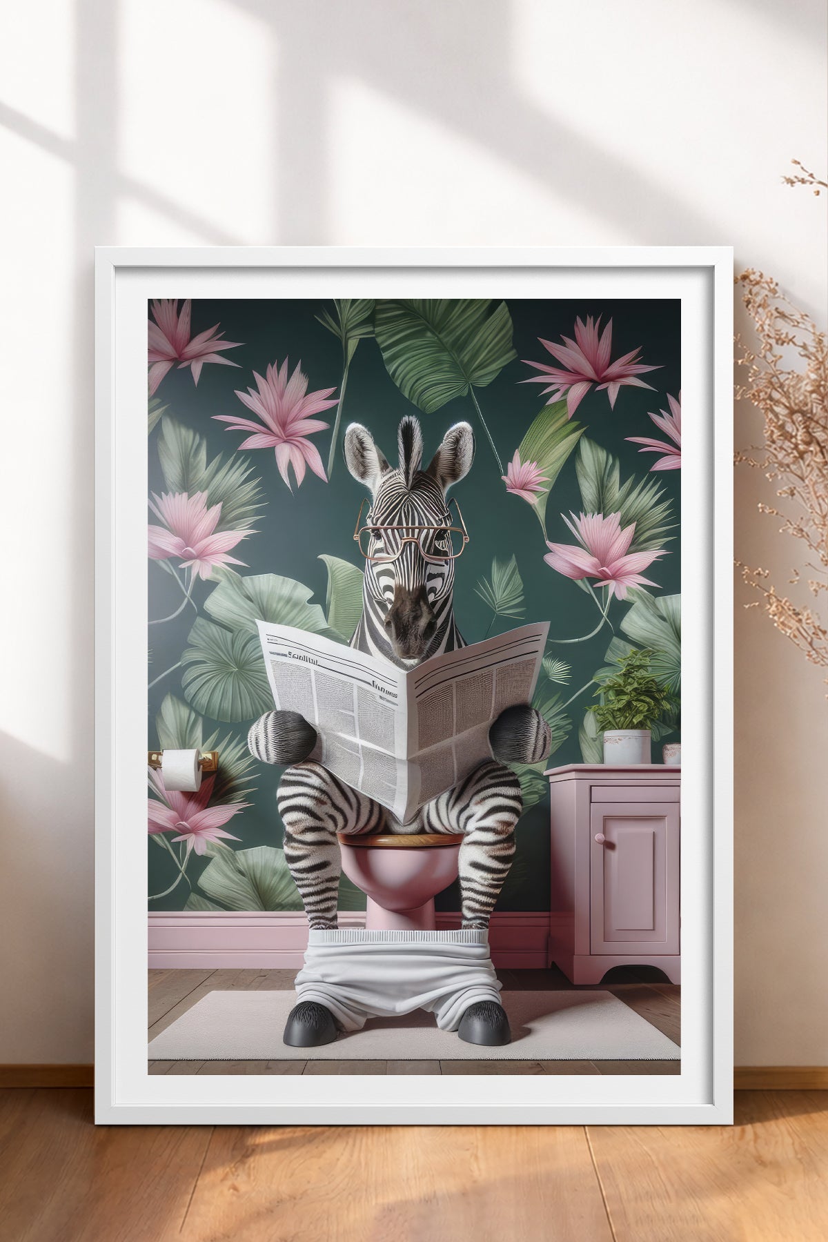 HOMEPACK Ahşap Çerçeveli Tablo Çerçeveli Poster Sanatsal Modern Duvar Dekoru TK-981
