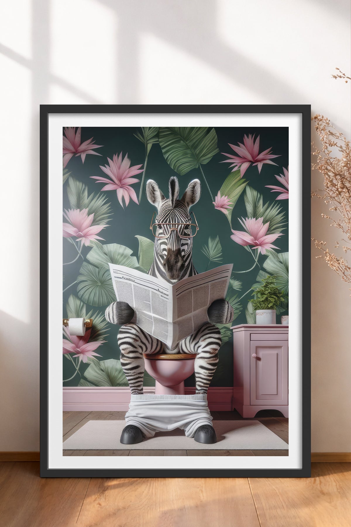 HOMEPACK Ahşap Çerçeveli Tablo Çerçeveli Poster Sanatsal Modern Duvar Dekoru TK-981