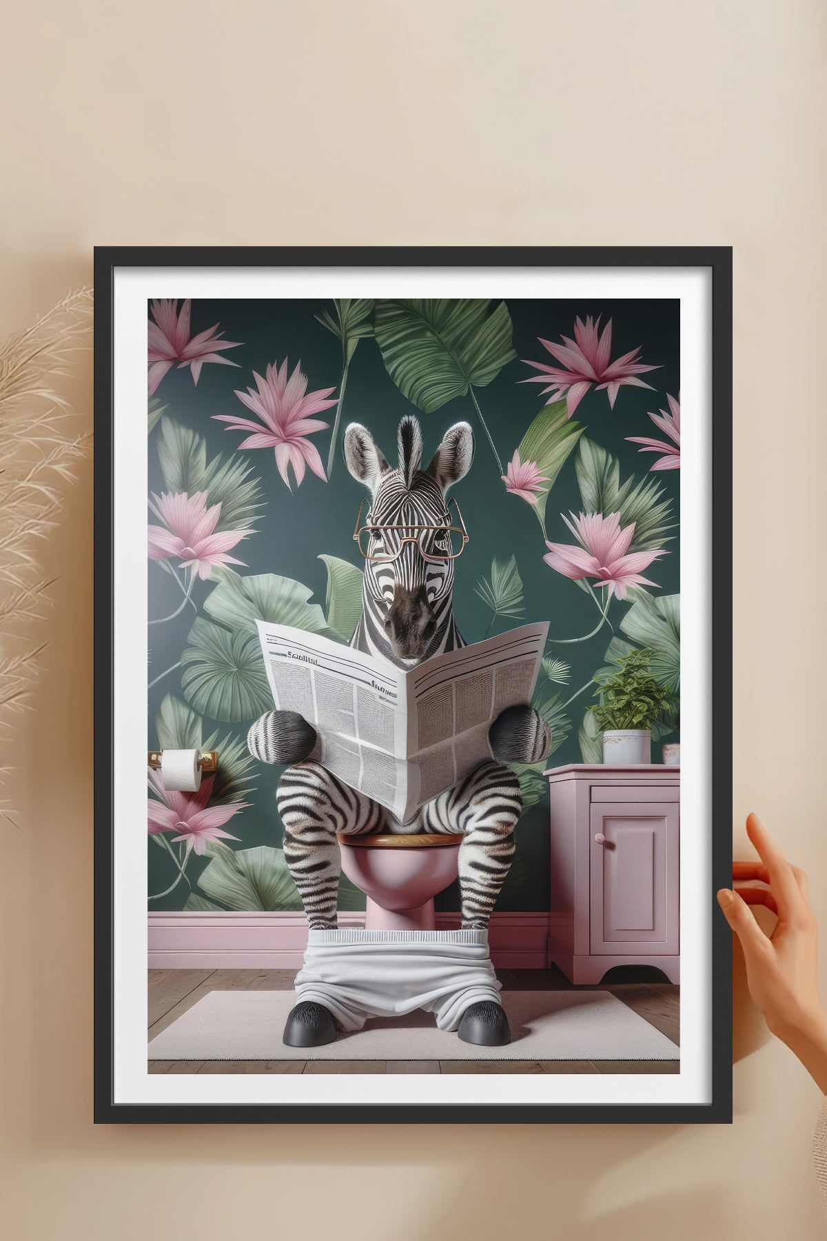 HOMEPACK Ahşap Çerçeveli Tablo Çerçeveli Poster Sanatsal Modern Duvar Dekoru TK-981