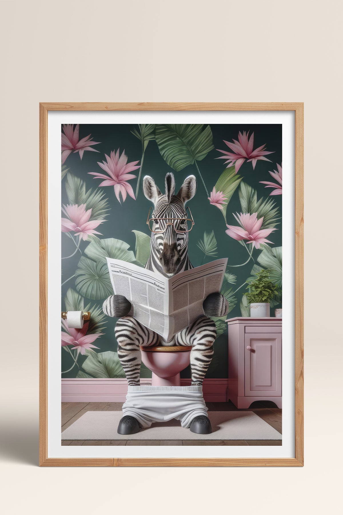 HOMEPACK Ahşap Çerçeveli Tablo Çerçeveli Poster Sanatsal Modern Duvar Dekoru TK-981