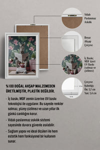 HOMEPACK Ahşap Çerçeveli Tablo Çerçeveli Poster Sanatsal Modern Duvar Dekoru TK-981