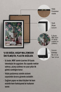 HOMEPACK Ahşap Çerçeveli Tablo Çerçeveli Poster Sanatsal Modern Duvar Dekoru TK-981