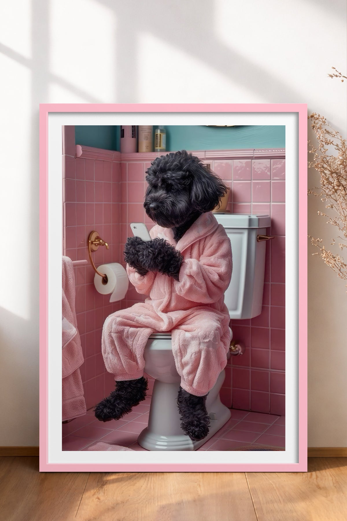 HOMEPACK Ahşap Çerçeveli Tablo Çerçeveli Poster Sanatsal Modern Duvar Dekoru TK-982
