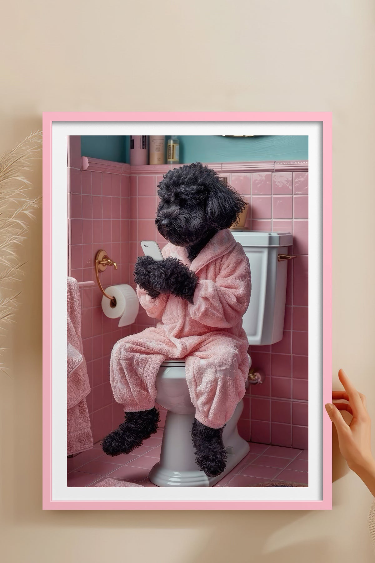 HOMEPACK Ahşap Çerçeveli Tablo Çerçeveli Poster Sanatsal Modern Duvar Dekoru TK-982
