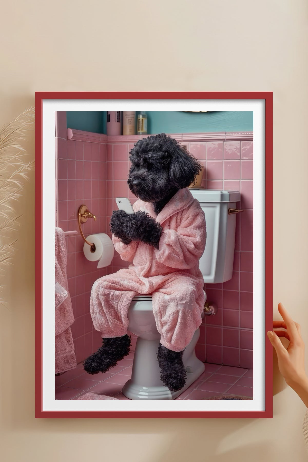 HOMEPACK Ahşap Çerçeveli Tablo Çerçeveli Poster Sanatsal Modern Duvar Dekoru TK-982