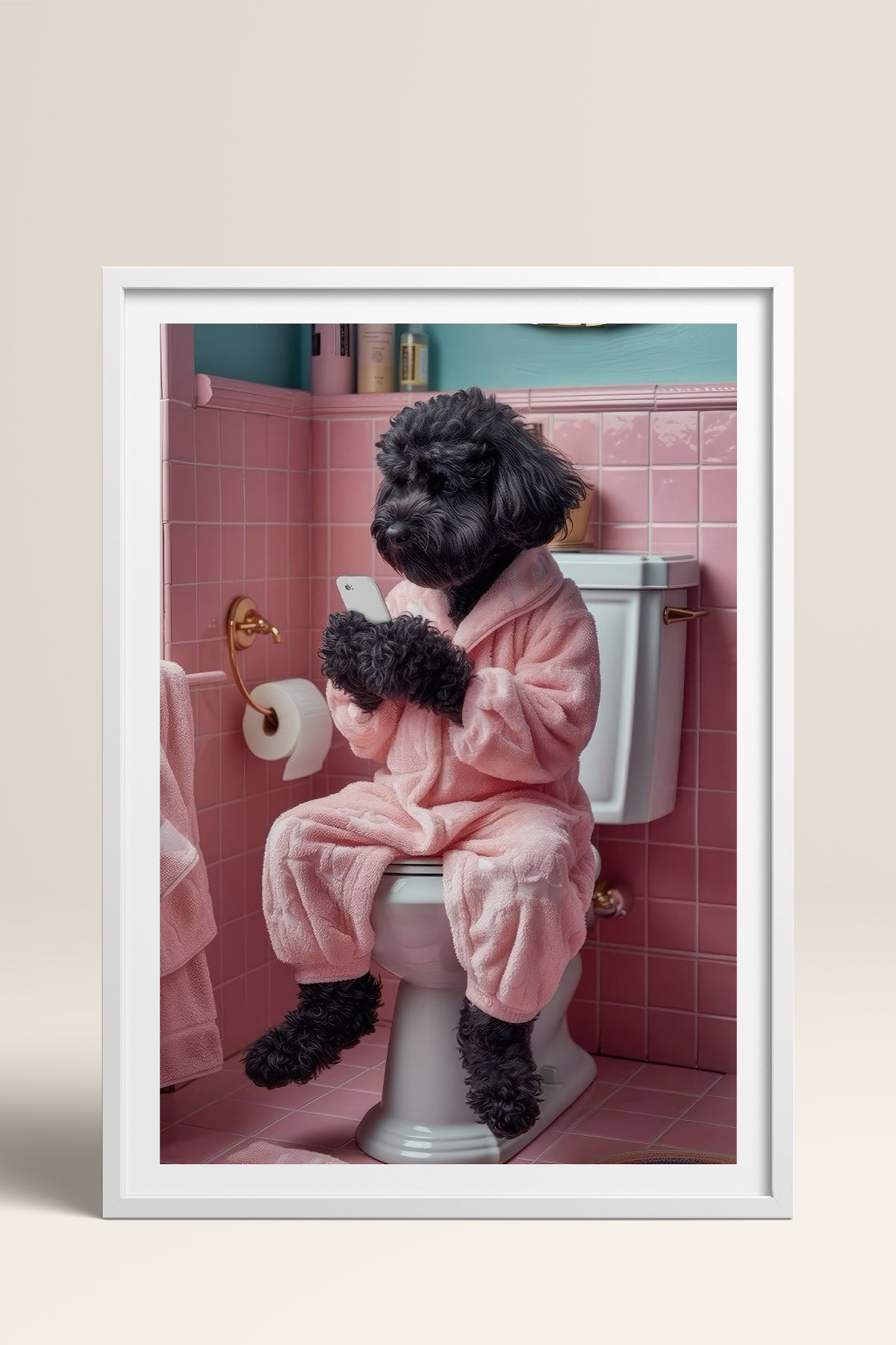 HOMEPACK Ahşap Çerçeveli Tablo Çerçeveli Poster Sanatsal Modern Duvar Dekoru TK-982