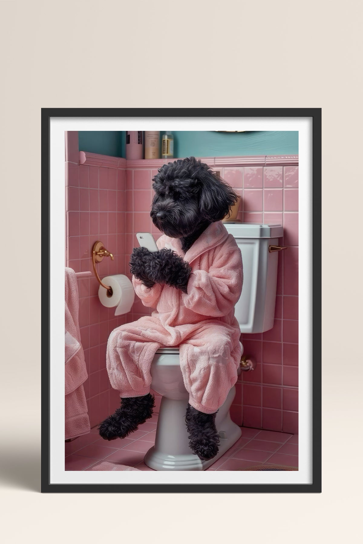 HOMEPACK Ahşap Çerçeveli Tablo Çerçeveli Poster Sanatsal Modern Duvar Dekoru TK-982