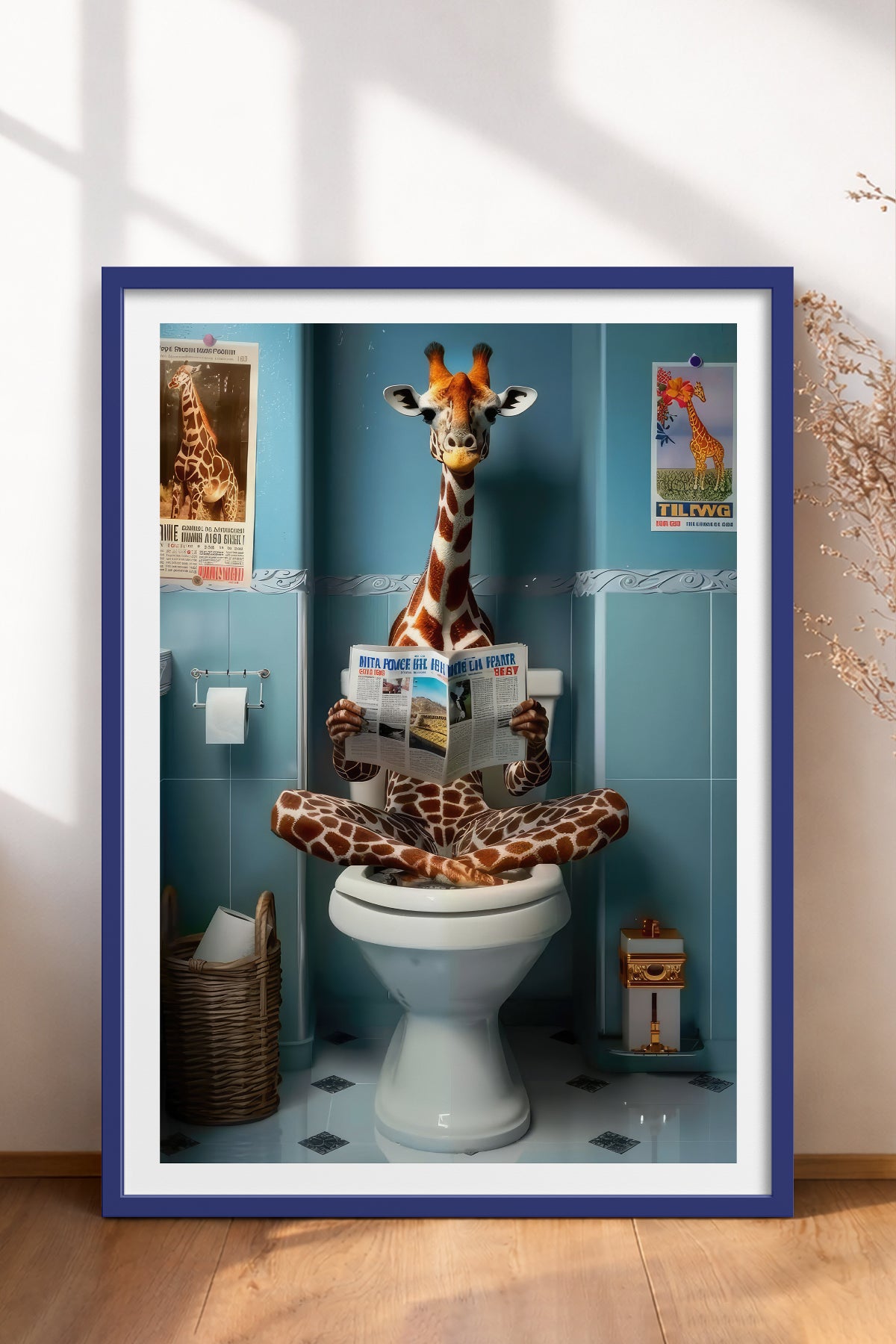 HOMEPACK Ahşap Çerçeveli Tablo Çerçeveli Poster Sanatsal Modern Duvar Dekoru TK-983