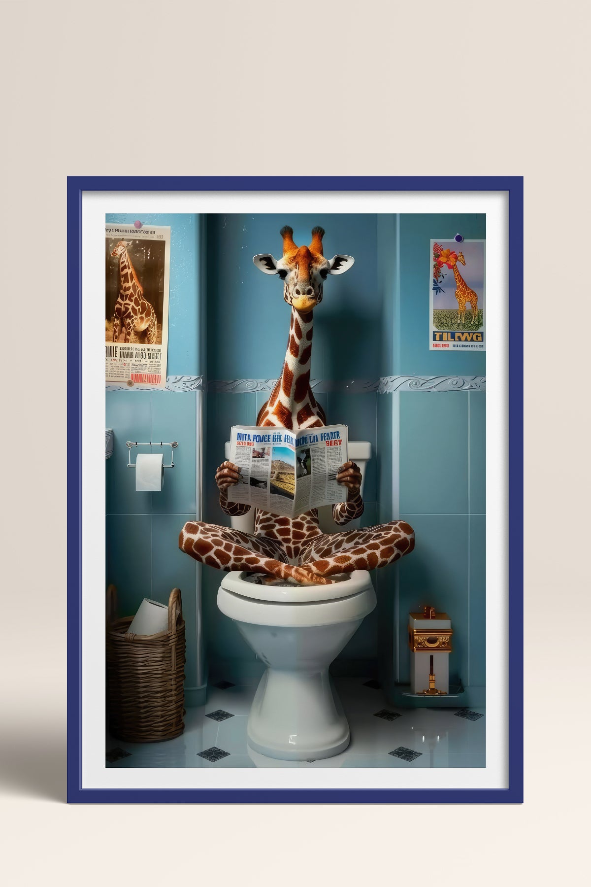 HOMEPACK Ahşap Çerçeveli Tablo Çerçeveli Poster Sanatsal Modern Duvar Dekoru TK-983