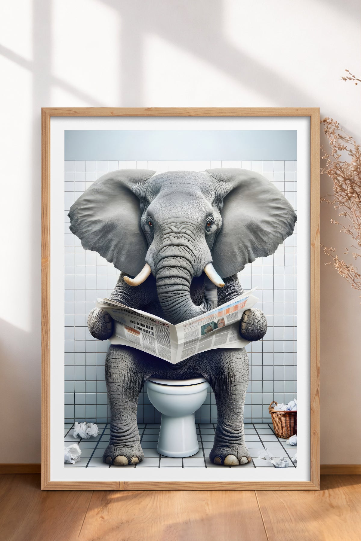 HOMEPACK Ahşap Çerçeveli Tablo Çerçeveli Poster Sanatsal Modern Duvar Dekoru TK-984