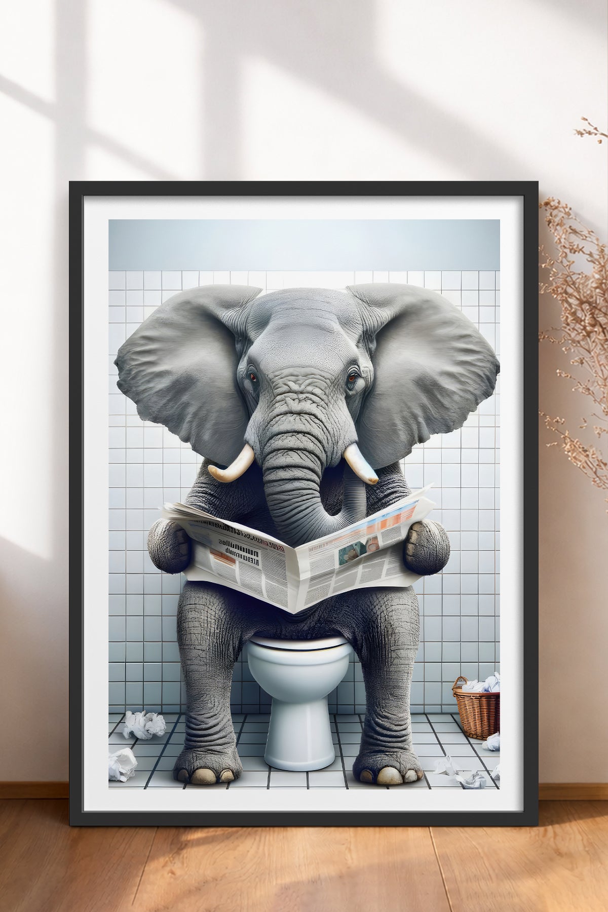HOMEPACK Ahşap Çerçeveli Tablo Çerçeveli Poster Sanatsal Modern Duvar Dekoru TK-984