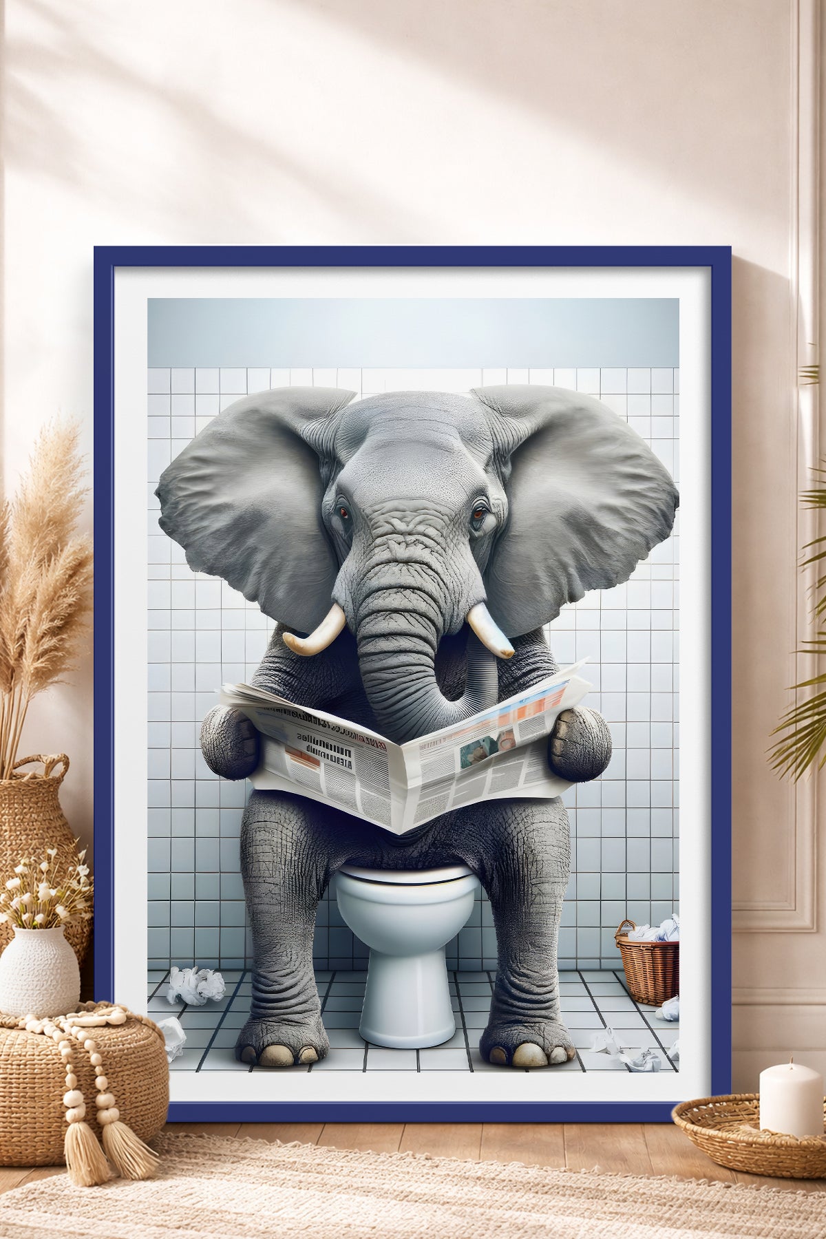 HOMEPACK Ahşap Çerçeveli Tablo Çerçeveli Poster Sanatsal Modern Duvar Dekoru TK-984