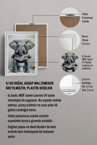 HOMEPACK Ahşap Çerçeveli Tablo Çerçeveli Poster Sanatsal Modern Duvar Dekoru TK-984