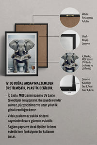 HOMEPACK Ahşap Çerçeveli Tablo Çerçeveli Poster Sanatsal Modern Duvar Dekoru TK-984