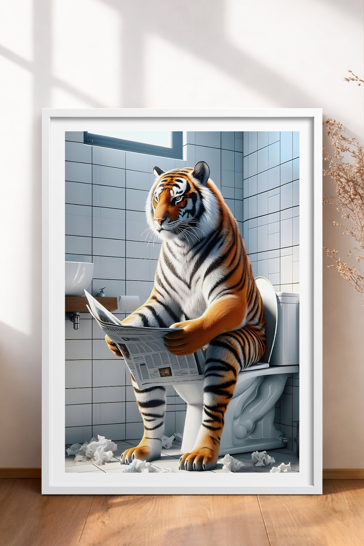 HOMEPACK Ahşap Çerçeveli Tablo Çerçeveli Poster Sanatsal Modern Duvar Dekoru TK-985