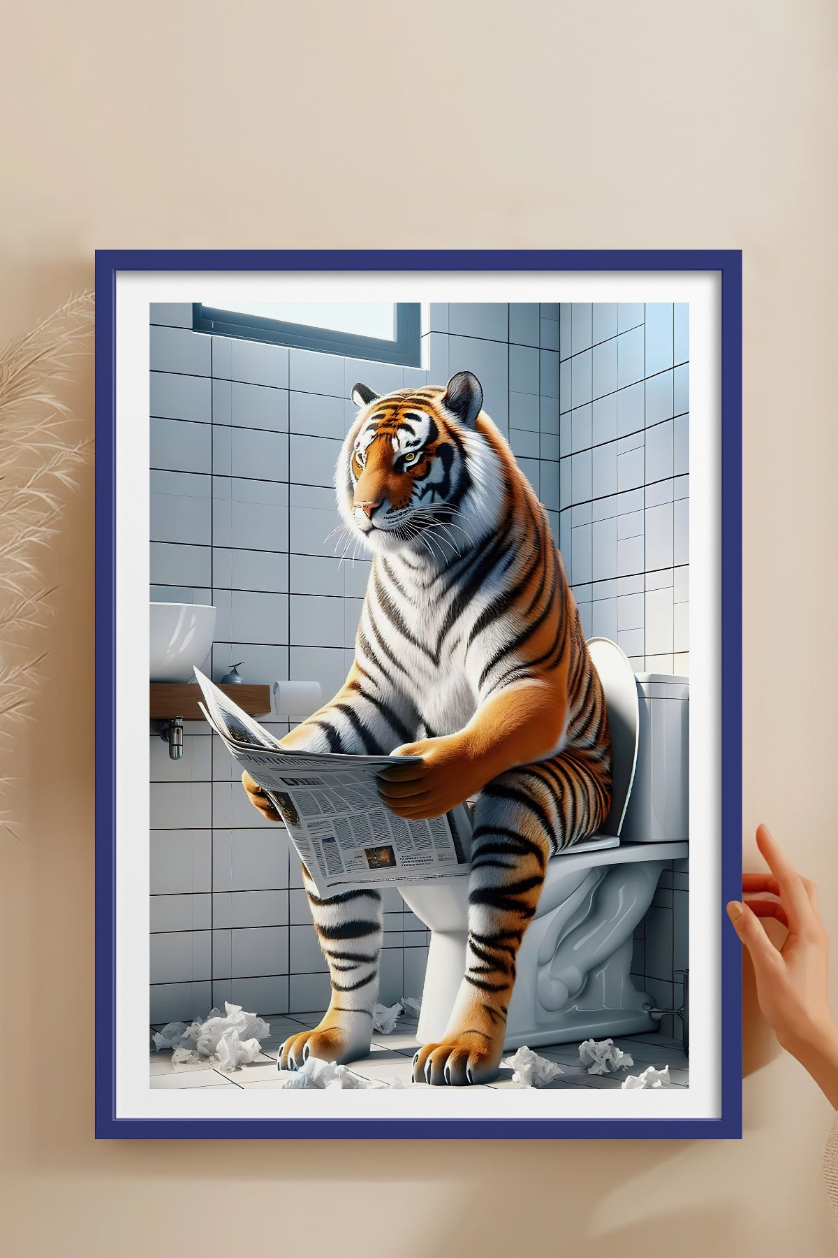 HOMEPACK Ahşap Çerçeveli Tablo Çerçeveli Poster Sanatsal Modern Duvar Dekoru TK-985