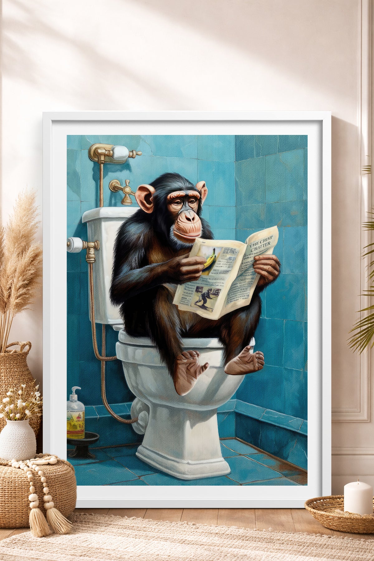 HOMEPACK Ahşap Çerçeveli Tablo Çerçeveli Poster Sanatsal Modern Duvar Dekoru TK-986