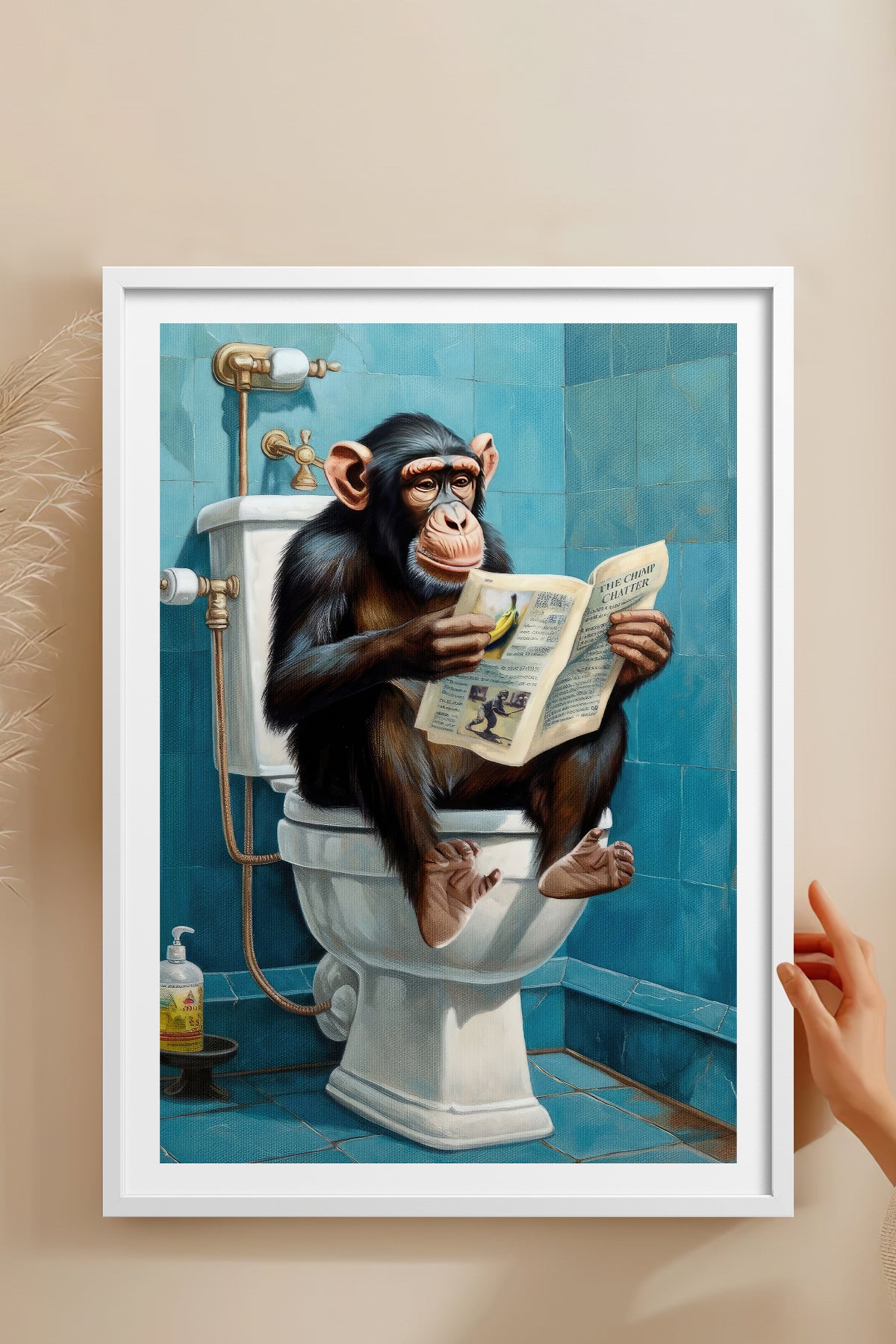 HOMEPACK Ahşap Çerçeveli Tablo Çerçeveli Poster Sanatsal Modern Duvar Dekoru TK-986