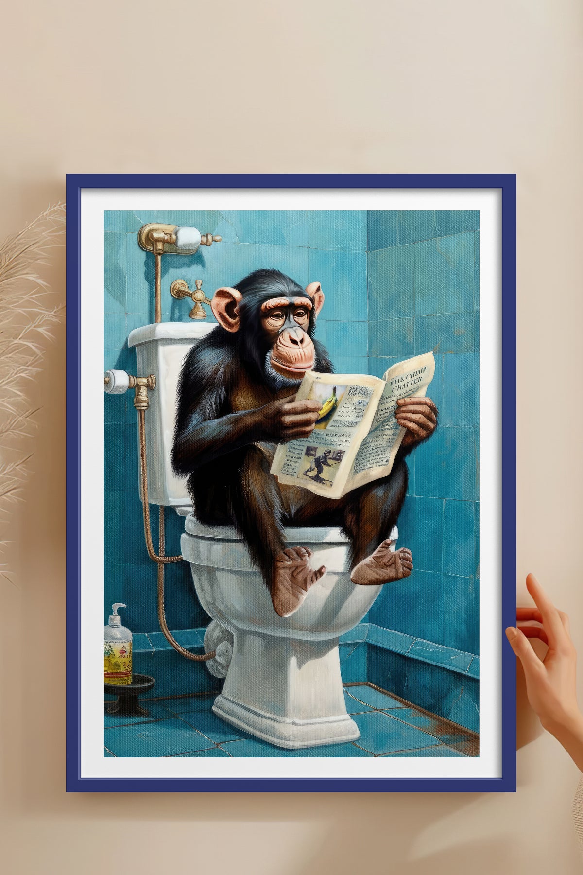 HOMEPACK Ahşap Çerçeveli Tablo Çerçeveli Poster Sanatsal Modern Duvar Dekoru TK-986