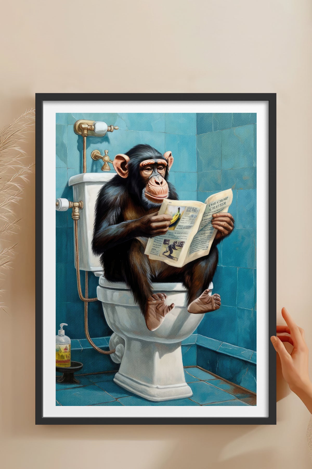 HOMEPACK Ahşap Çerçeveli Tablo Çerçeveli Poster Sanatsal Modern Duvar Dekoru TK-986
