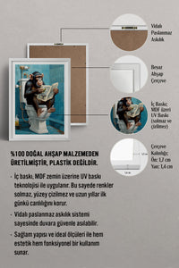 HOMEPACK Ahşap Çerçeveli Tablo Çerçeveli Poster Sanatsal Modern Duvar Dekoru TK-986