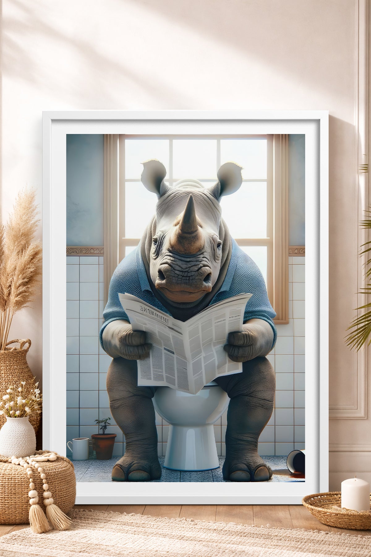 HOMEPACK Ahşap Çerçeveli Tablo Çerçeveli Poster Sanatsal Modern Duvar Dekoru TK-987