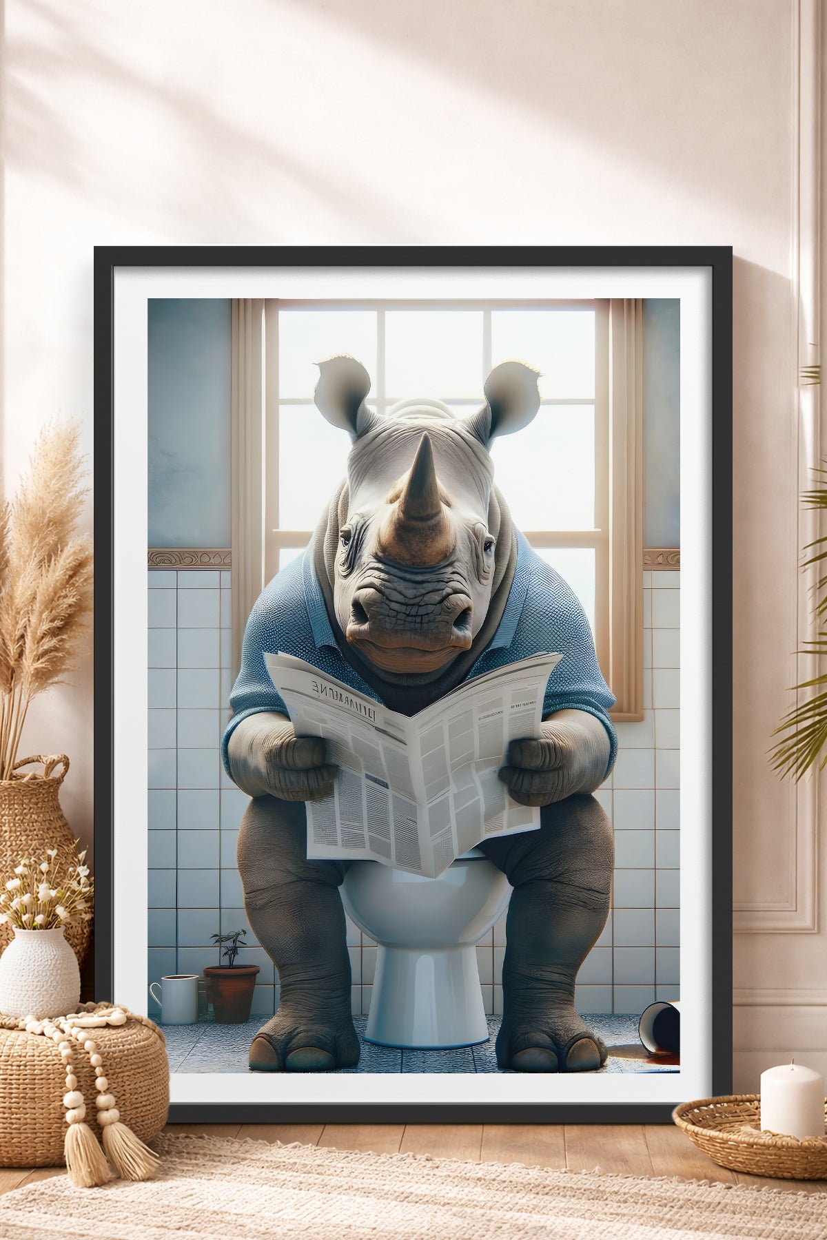 HOMEPACK Ahşap Çerçeveli Tablo Çerçeveli Poster Sanatsal Modern Duvar Dekoru TK-987