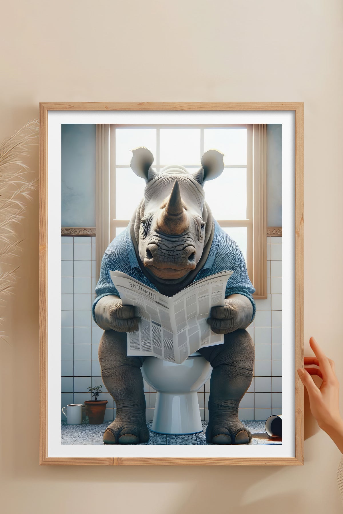 HOMEPACK Ahşap Çerçeveli Tablo Çerçeveli Poster Sanatsal Modern Duvar Dekoru TK-987