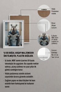 HOMEPACK Ahşap Çerçeveli Tablo Çerçeveli Poster Sanatsal Modern Duvar Dekoru TK-987