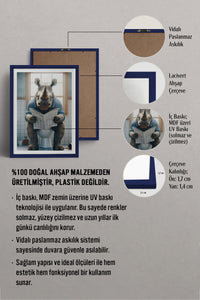 HOMEPACK Ahşap Çerçeveli Tablo Çerçeveli Poster Sanatsal Modern Duvar Dekoru TK-987