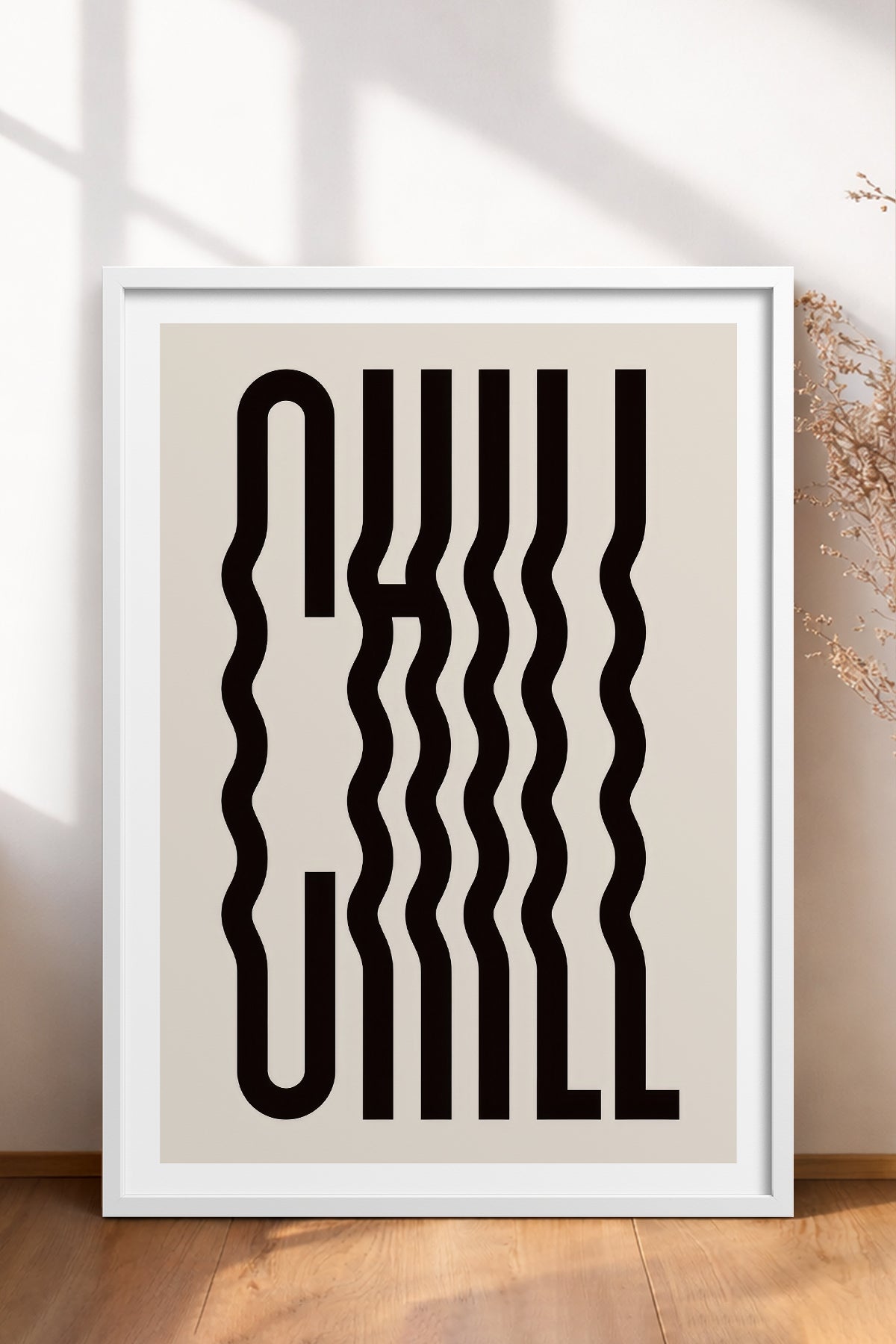 HOMEPACK Ahşap Çerçeveli Tablo Çerçeveli Poster Sanatsal Modern Duvar Dekoru TK-988