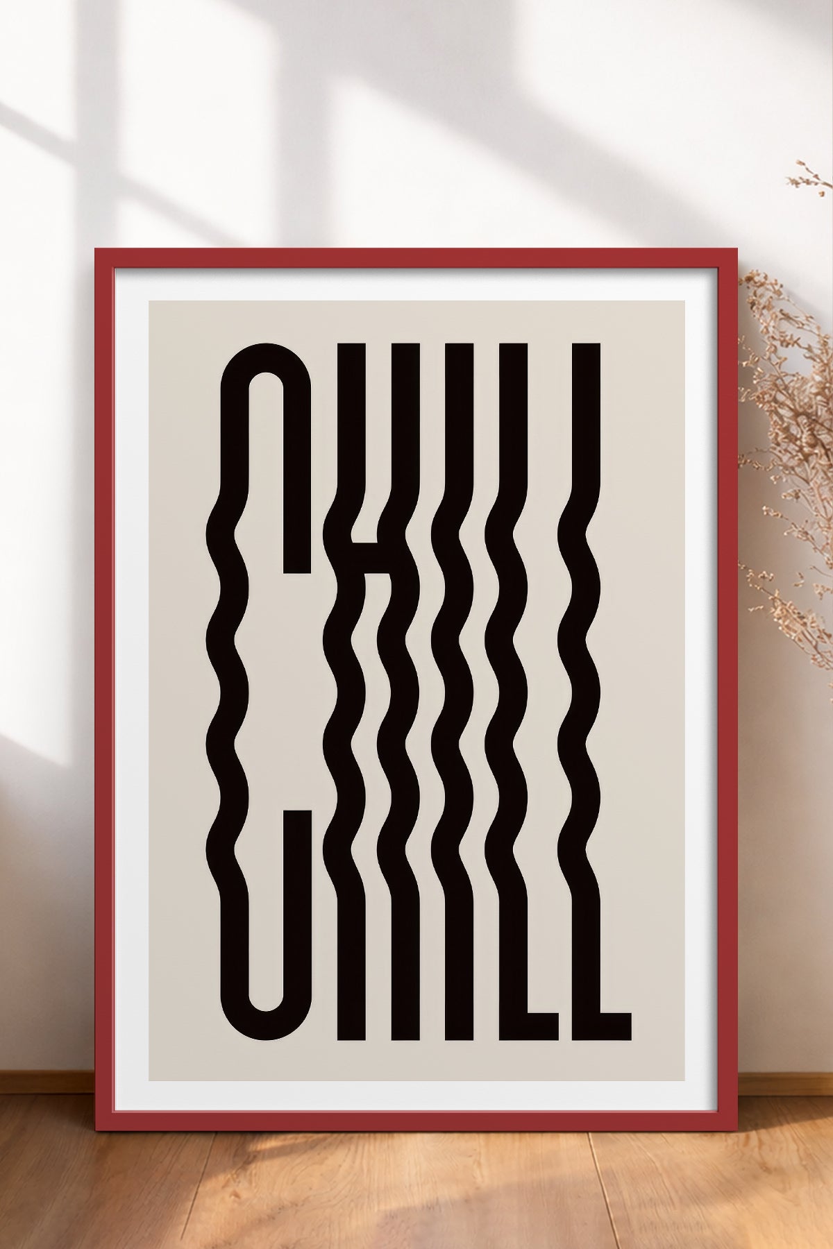 HOMEPACK Ahşap Çerçeveli Tablo Çerçeveli Poster Sanatsal Modern Duvar Dekoru TK-988