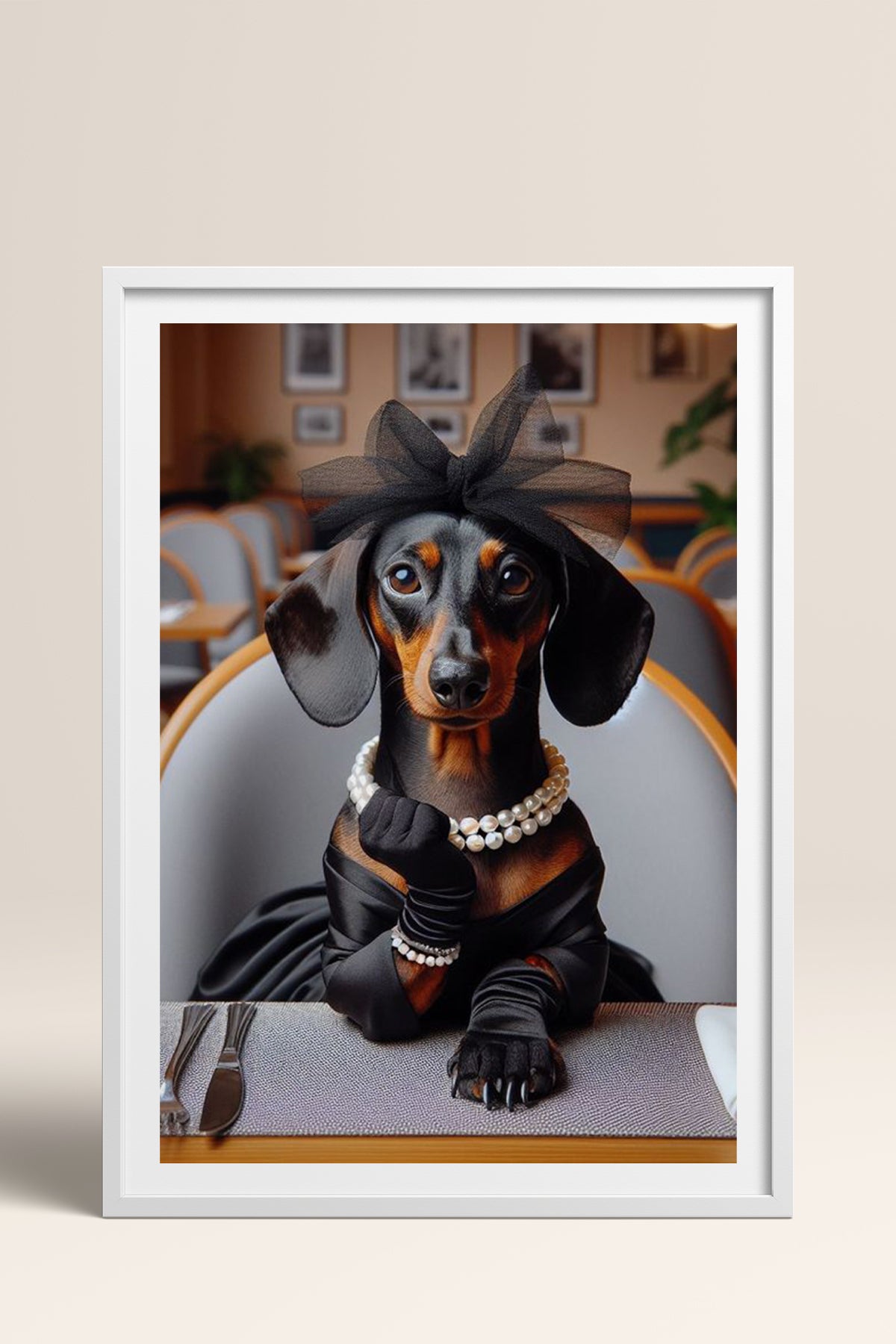HOMEPACK Ahşap Çerçeveli Tablo Çerçeveli Poster Sanatsal Modern Duvar Dekoru TK-989