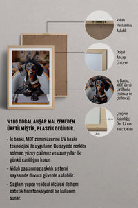HOMEPACK Ahşap Çerçeveli Tablo Çerçeveli Poster Sanatsal Modern Duvar Dekoru TK-989