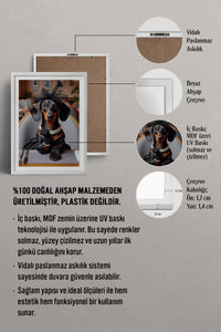 HOMEPACK Ahşap Çerçeveli Tablo Çerçeveli Poster Sanatsal Modern Duvar Dekoru TK-989