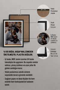 HOMEPACK Ahşap Çerçeveli Tablo Çerçeveli Poster Sanatsal Modern Duvar Dekoru TK-989