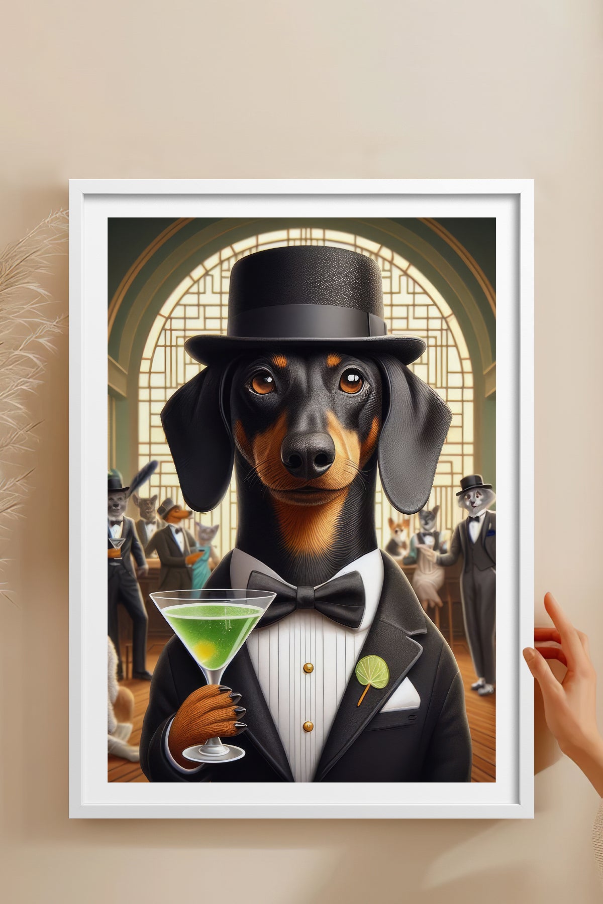 HOMEPACK Ahşap Çerçeveli Tablo Çerçeveli Poster Sanatsal Modern Duvar Dekoru TK-990