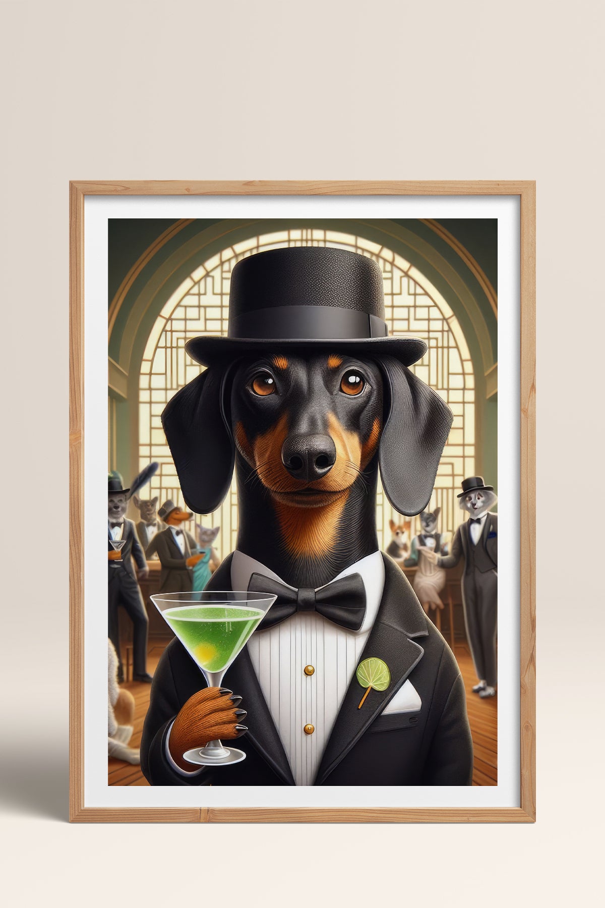 HOMEPACK Ahşap Çerçeveli Tablo Çerçeveli Poster Sanatsal Modern Duvar Dekoru TK-990